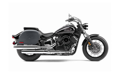 28L - Panzer Medium Hard Mount Yamaha V Star 1100 Custom XVS11T Motocicleta Alforjas