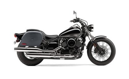 28L - Panzer Medium Hard Mount Yamaha V Star 650 Custom XVS65T Motocicleta Alforjas