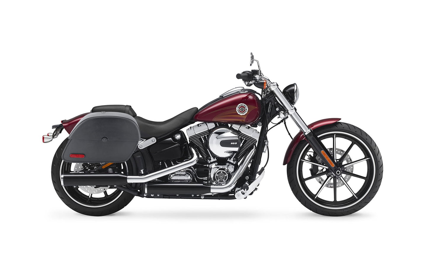 28L - Panzer Medium Hard Mount Alforjas para Harley Softail Breakout FXSB
