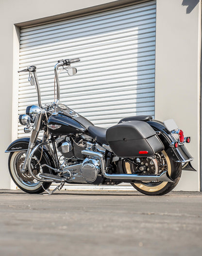 28L - Panzer Medium Hard Mount Alforjas para Harley Softail Deluxe FLSTN/I