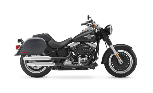 28L - Panzer Medium Hard Mount Alforjas para Harley Softail Fat Boy Lo FLSTFB