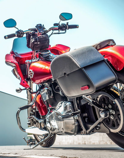 28L - Panzer Medium Hard Mount Alforjas para Harley Softail Slim FLS