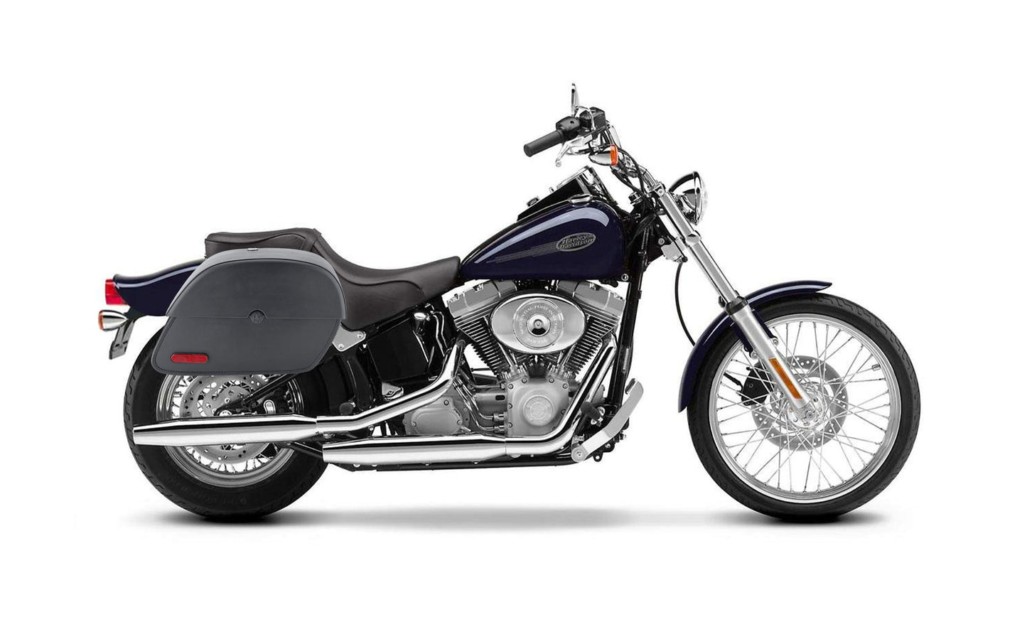28L - Panzer Medium Hard Mount Alforjas para Harley Softail Standard FXST/I