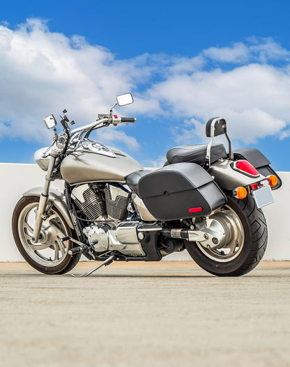 28L - Panzer Medium Hard Mount Honda VTX 1800 F Motocicleta Alforjas