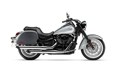 28L - Panzer Medium Hard Mount Kawasaki Vulcan 900 Classic VN900 Motocicleta Alforjas