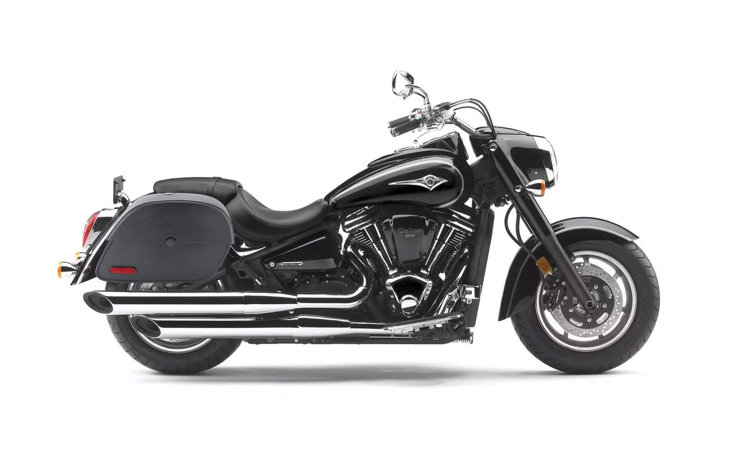 28L - Panzer Medium Hard Mount Kawasaki Vulcan 2000 VN2000 Motocicleta Alforjas