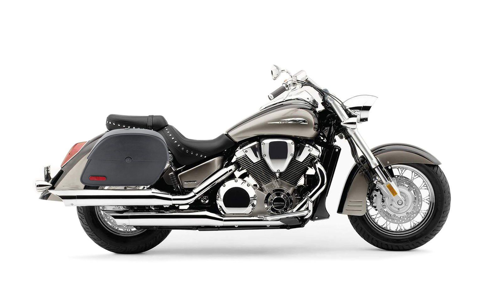 28L - Panzer Medium Hard Mount Honda VTX 1800 S Motocicleta Alforjas
