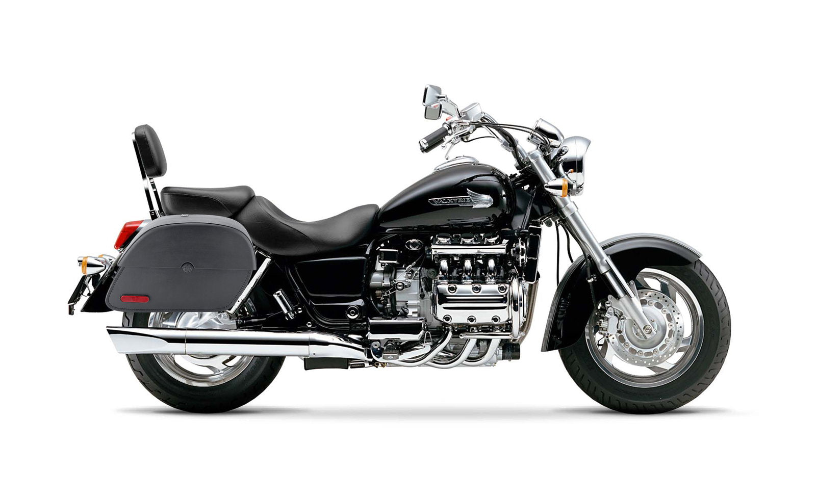 28L - Panzer Medium Hard Mount Honda Valkyrie 1500 Standard Motocicleta Alforjas