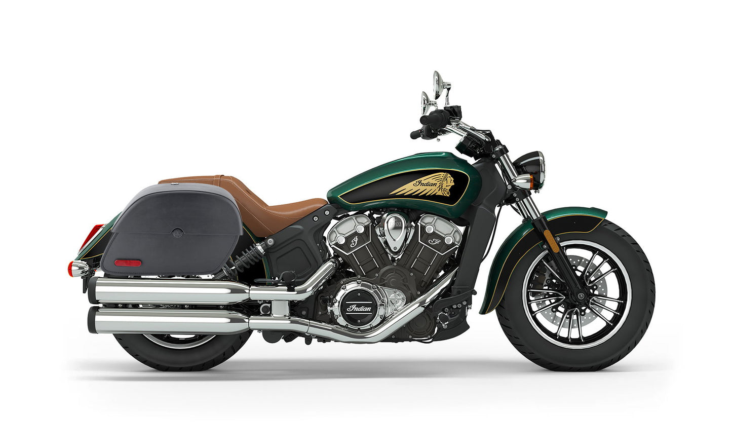 28L - Panzer Medium Hard Mount Indian Scout Motocicleta Alforjas