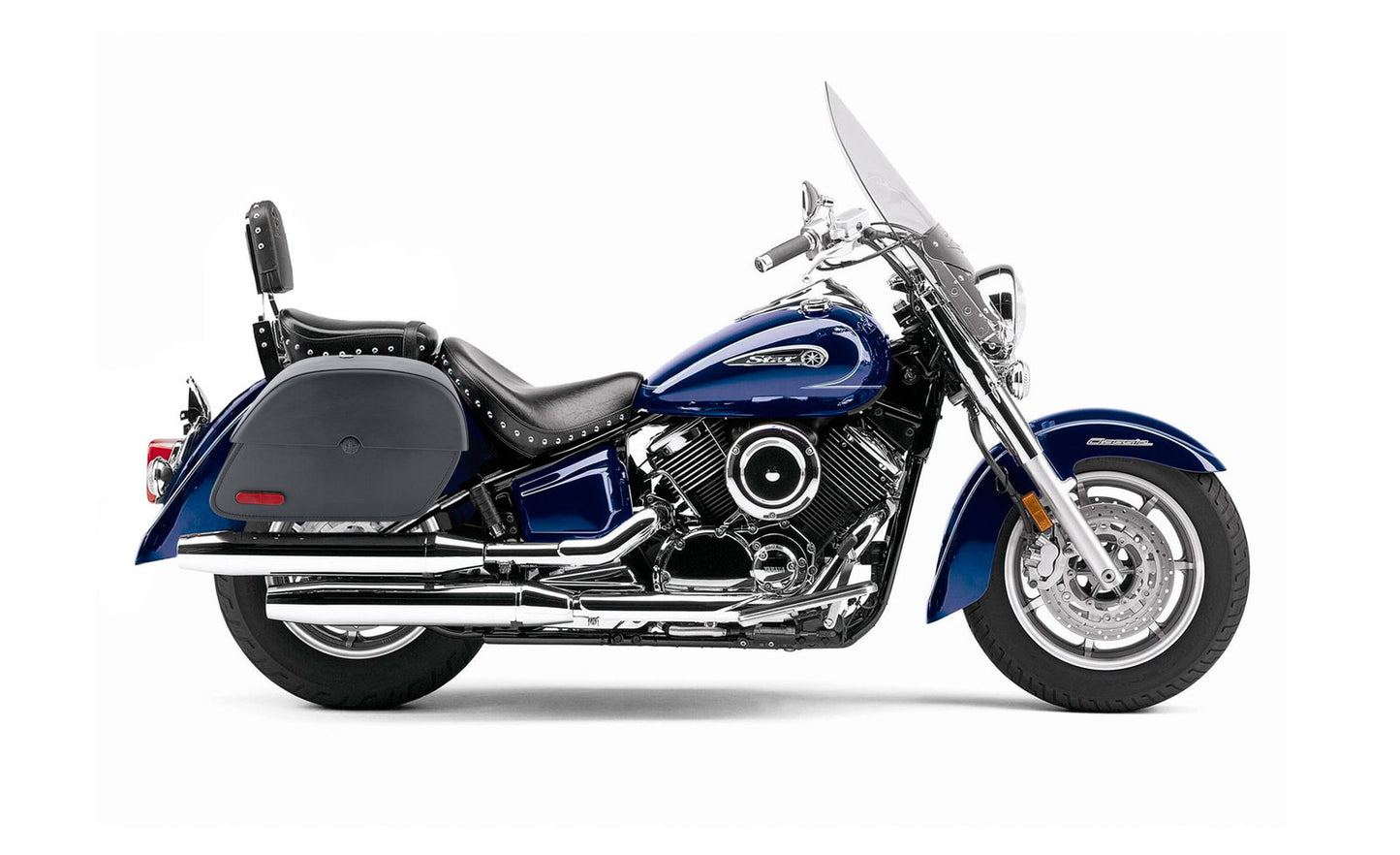 28L - Panzer Medium Hard Mount Yamaha Silverado Motocicleta Alforjas