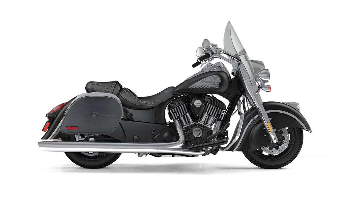 28L - Panzer Medium Hard Mount Indian Springfield Motocicleta Alforjas