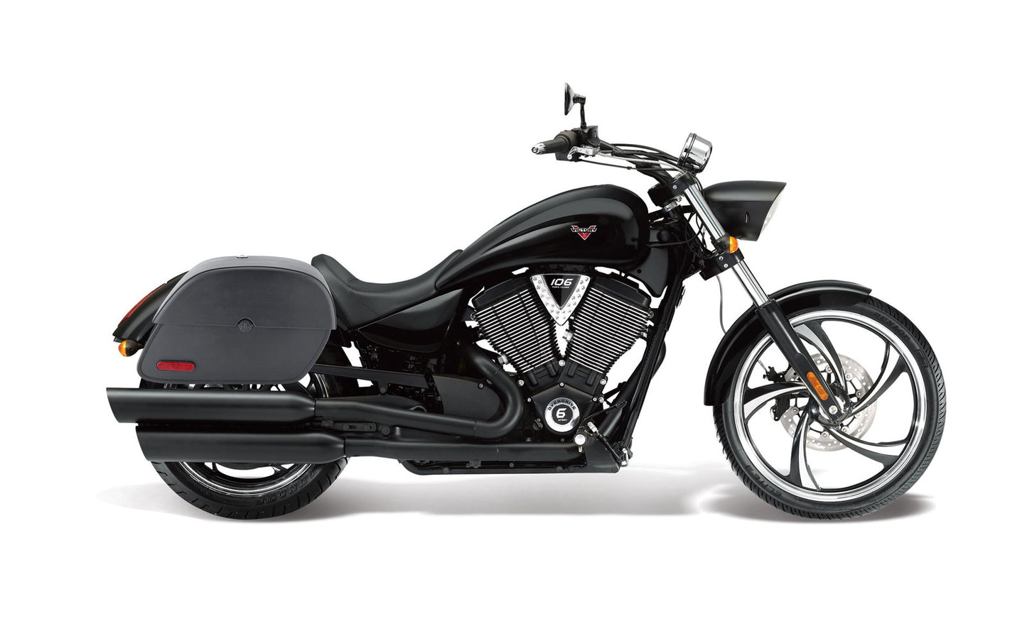 28L - Panzer Medium Hard Mount Victory 8 Ball Motocicleta Alforjas
