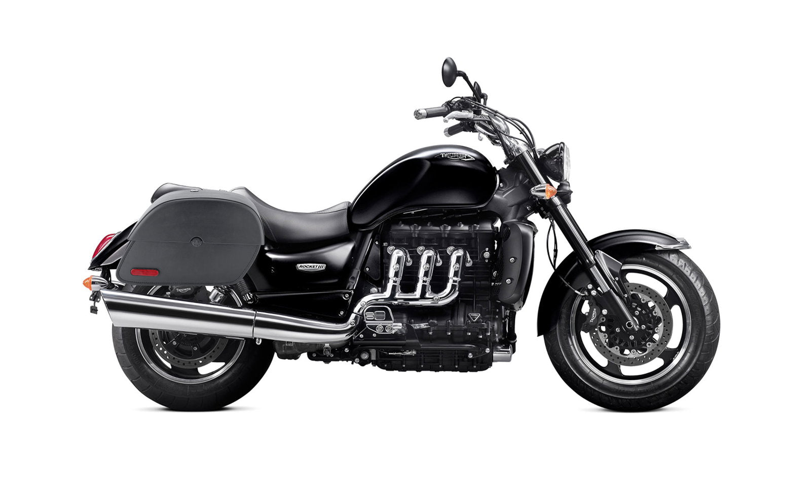 28L - Panzer Medium Hard Mount Triumph Rocket III Classic Motocicleta Alforjas