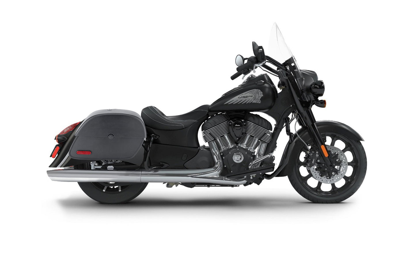 28L - Panzer Medium Hard Mount Indian Springfield Darkhorse Motocicleta Alforjas