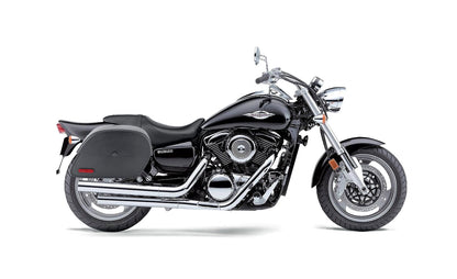 28L - Panzer Medium Hard Mount Suzuki Boulevard M95 VZ1600 Leather Motocicleta Alforjas