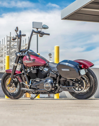 32L - Darkin Large Quick Mount Painted Hard Alforjas para Harley Softail Slim FLSL