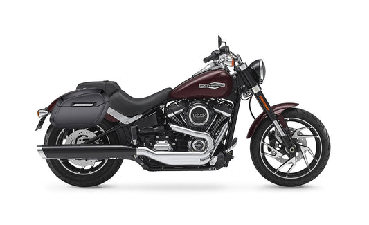32L - Darkin Large Quick Mount Painted Hard Alforjas para Harley Softail Sport Glide FLSB