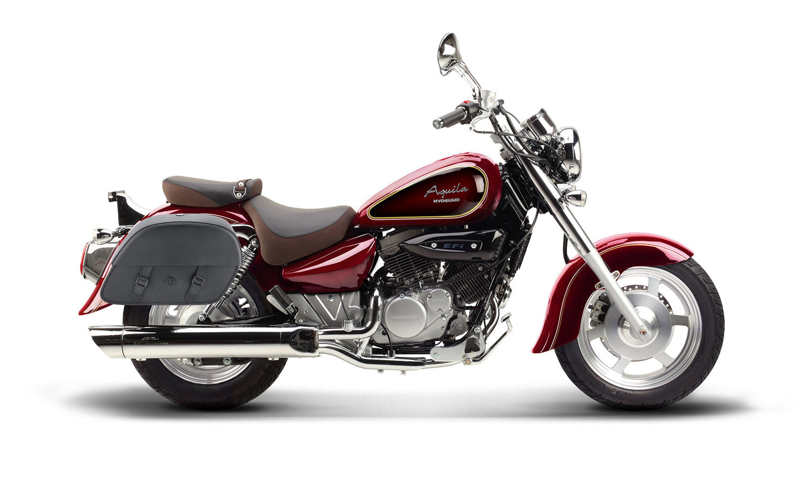 28L - Baelor Medium Hard Mount Hyosung Aquila GV 250 Motocicleta Alforjas