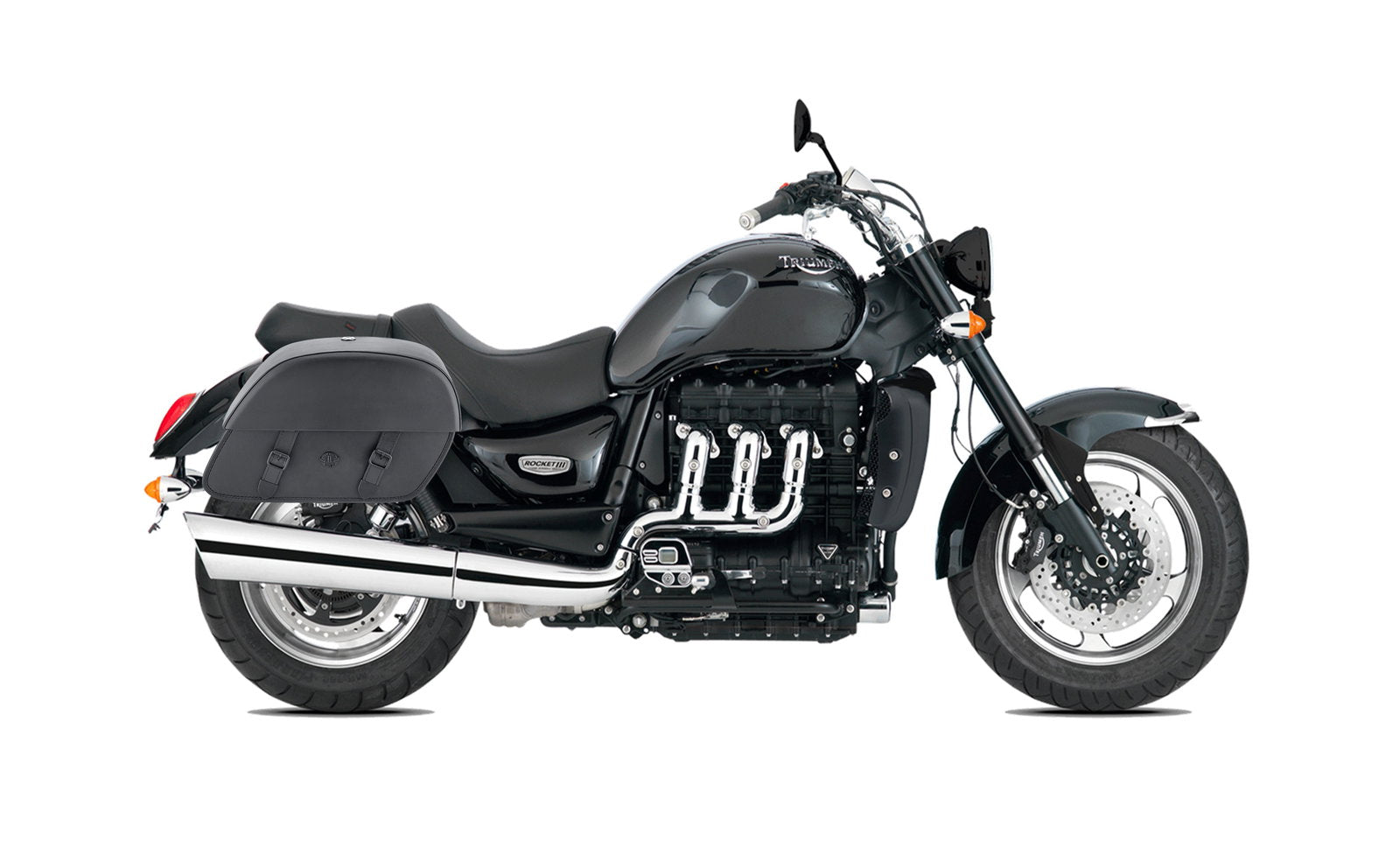 28L - Baelor Medium Hard Mount Triumph Rocket III Roadster Motocicleta Alforjas