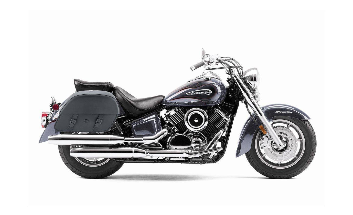 28L - Baelor Medium Hard Mount Yamaha V Star 1100 Classic XVS11A Motocicleta Alforjas