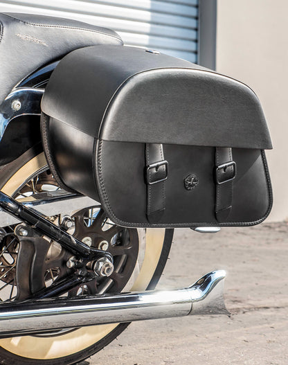 28L - Baelor Medium Hard Mount Alforjas para Harley Softail Deluxe FLSTN/I