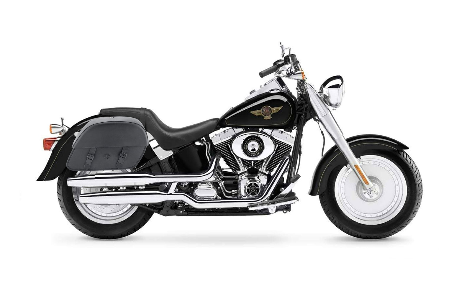 28L - Baelor Medium Hard Mount Alforjas para Harley Softail Fatboy FLSTF/I