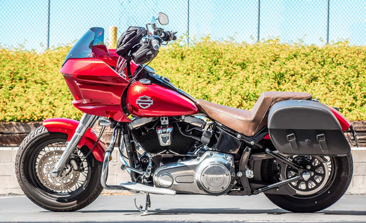 28L - Baelor Medium Hard Mount Alforjas para Harley Softail Slim FLS