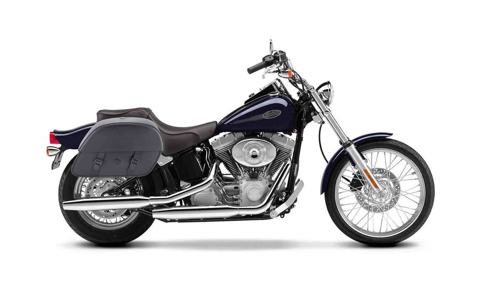 28L - Baelor Medium Hard Mount Alforjas para Harley Softail Standard FXST/I