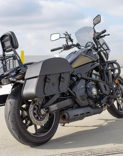 28L - Baelor Medium Hard Mount Kawasaki Vulcan S VN650 Motocicleta Alforjas