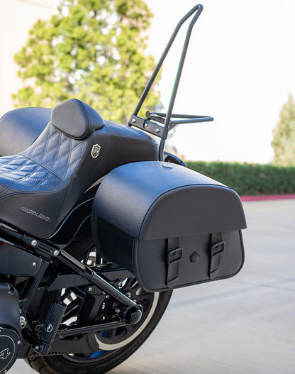 28L - Baelor Medium Hard Mount Alforjas para Harley Softail Street Bob FXBB/S