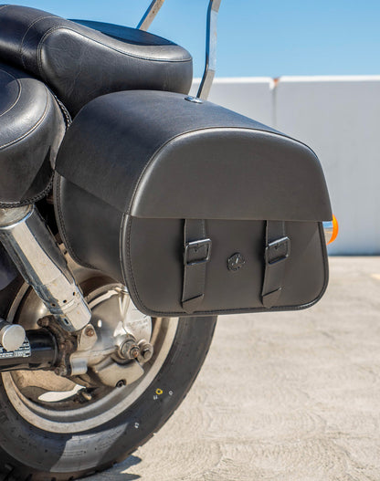 28L - Baelor Medium Hard Mount Honda Shadow 1100 Sabre Motocicleta Alforjas
