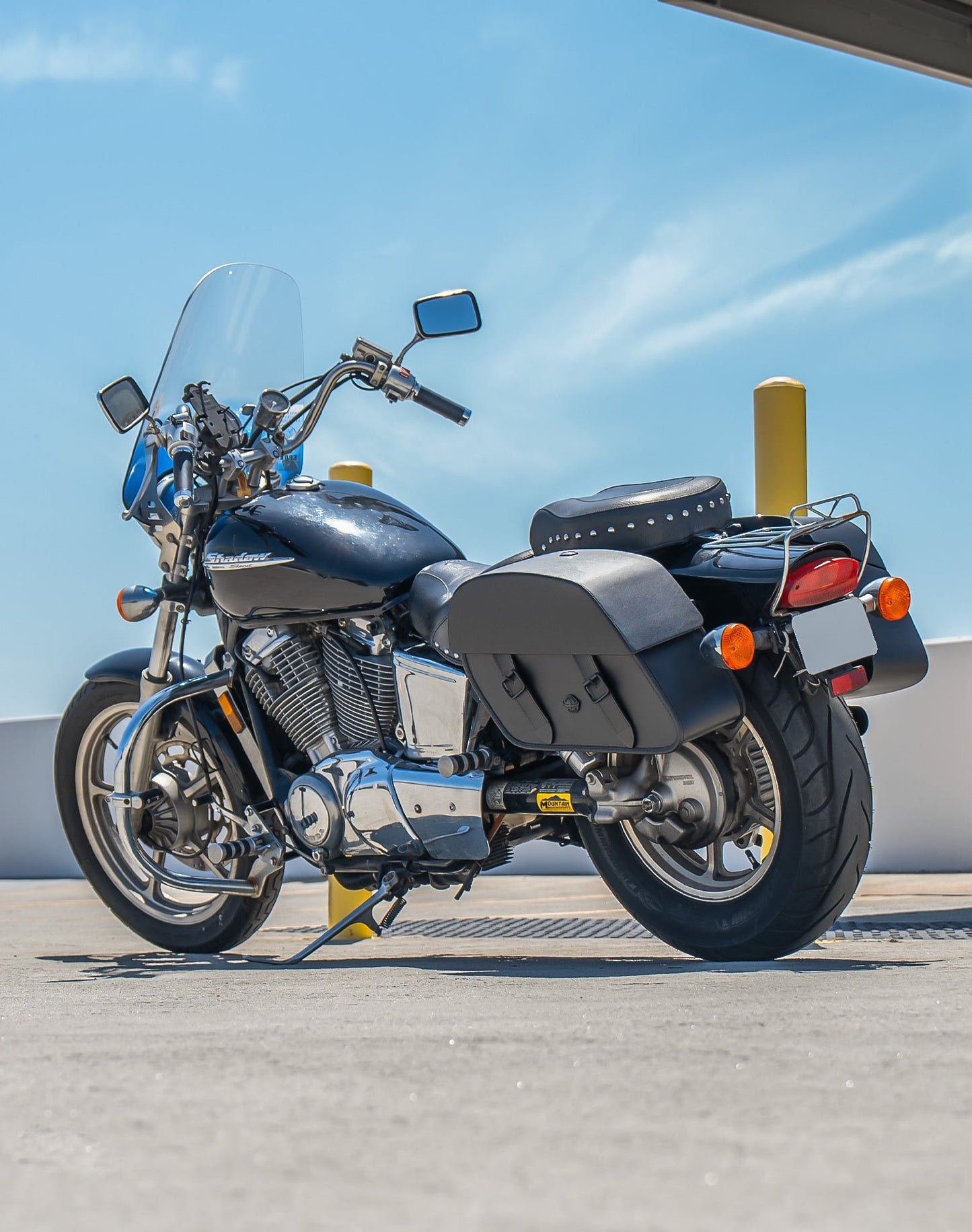 28L - Baelor Medium Hard Mount Honda Shadow 1100 Spirit Motocicleta Alforjas