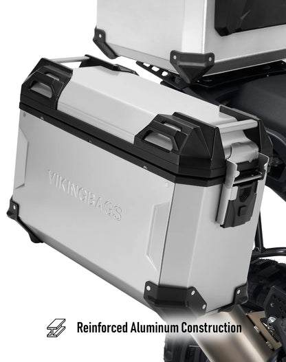 45L - Apex XL Suzuki V-Strom 1050 Aluminum Side Cases Silver