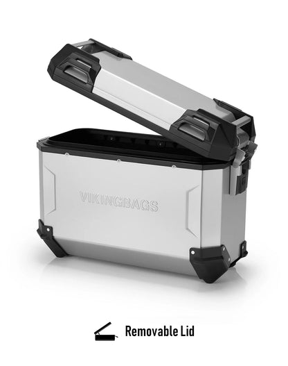 45L - Apex XL Suzuki V-Strom 1050 Aluminum Side Cases Silver