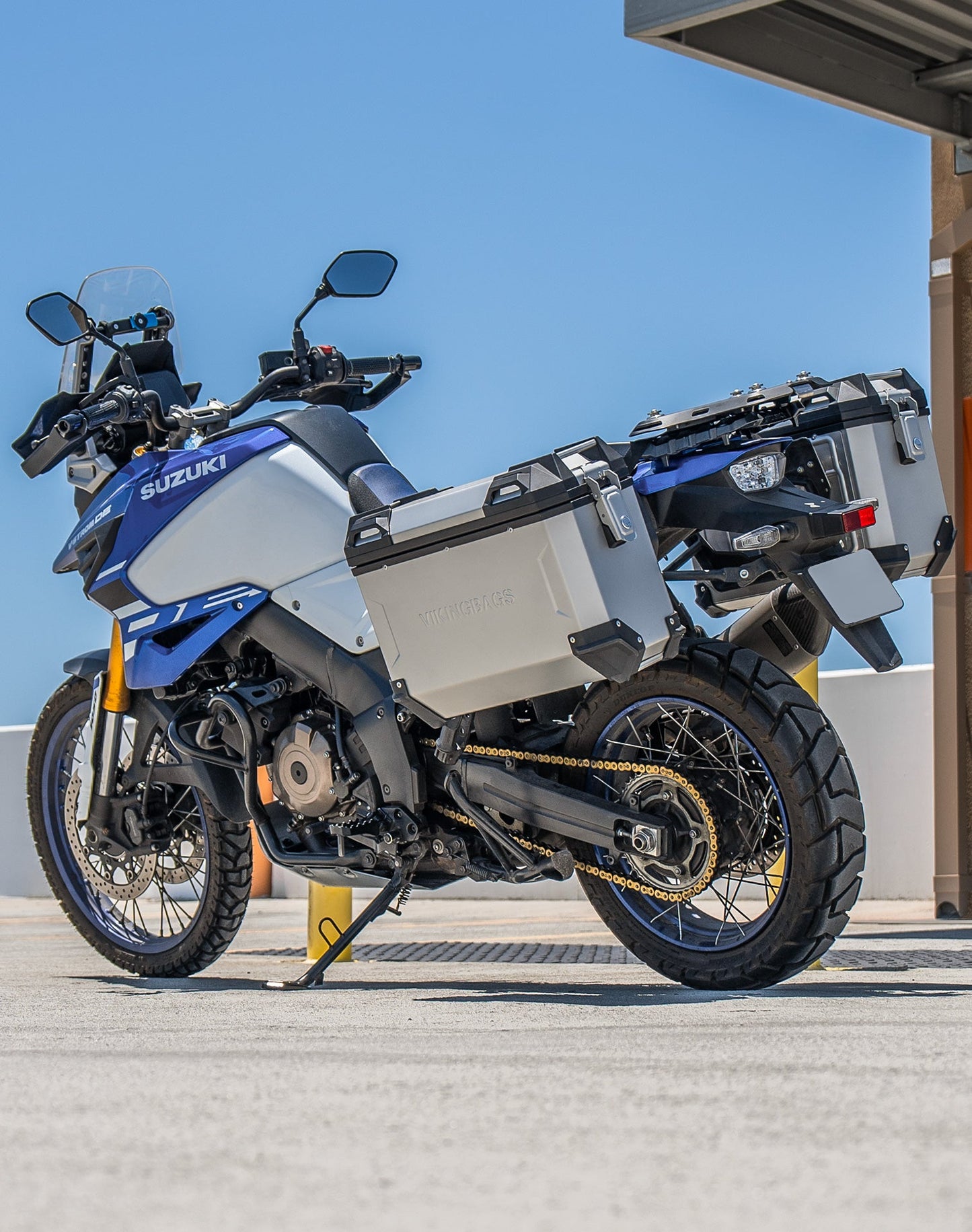 45L - Apex XL Suzuki V-Strom 1050 Aluminum Side Cases Silver