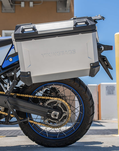 45L - Apex XL Suzuki V-Strom 1050 Aluminum Side Cases Silver