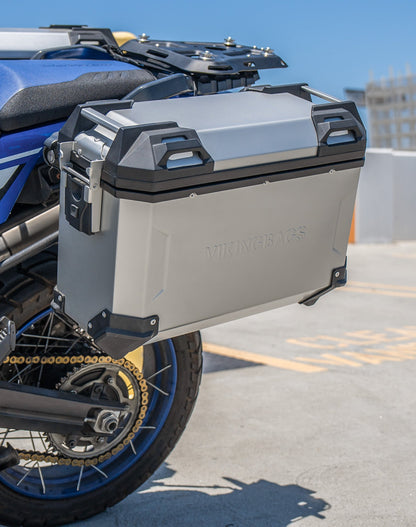 45L - Apex XL Suzuki V-Strom 1050 Aluminum Side Cases Silver