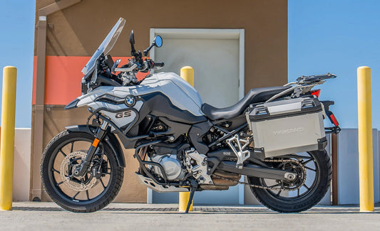 45L - Apex XL BMW F 750 GS Aluminum Side Cases Silver