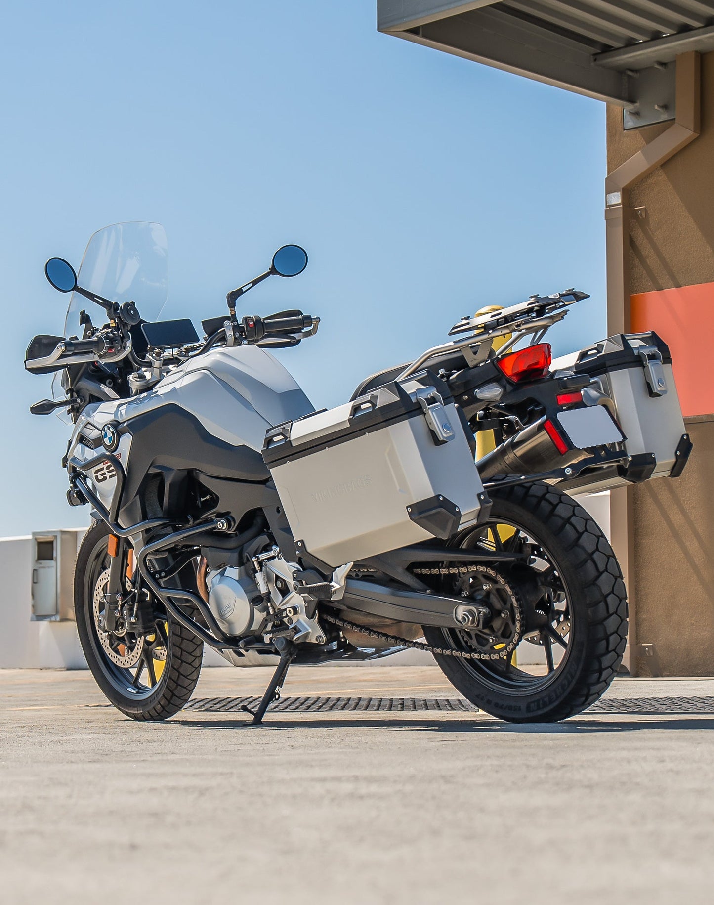 45L - Apex XL BMW F 750 GS Aluminum Side Cases Silver