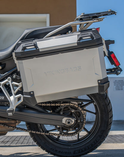 45L - Apex XL BMW F 750 GS Aluminum Side Cases Silver