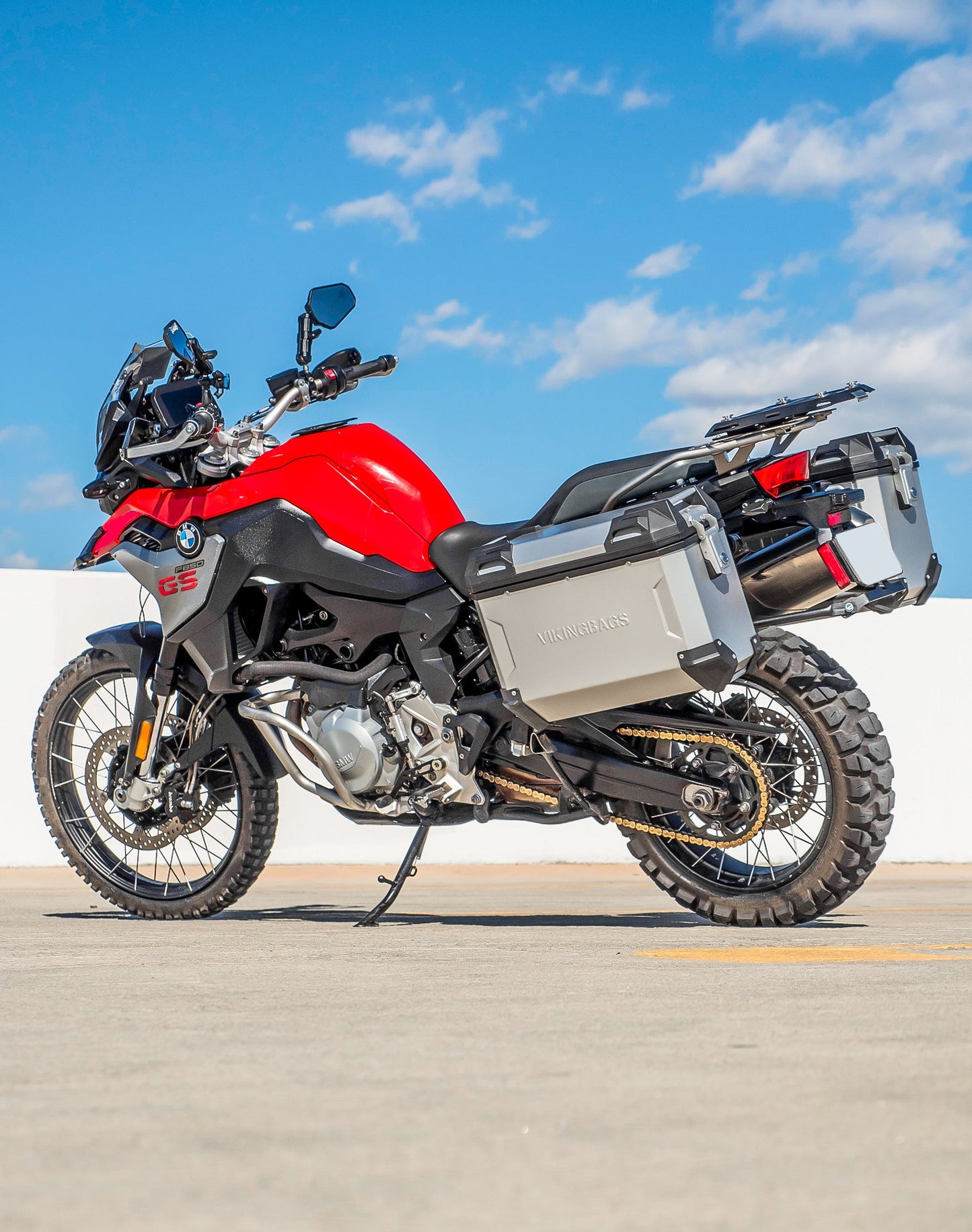 45L - Apex XL BMW F 850 GS Aluminum Side Cases Silver