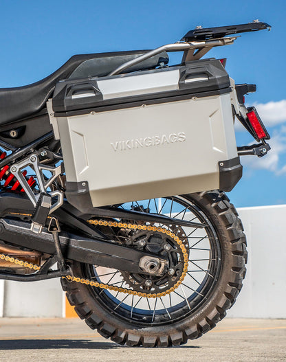 45L - Apex XL BMW F 850 GS Aluminum Side Cases Silver