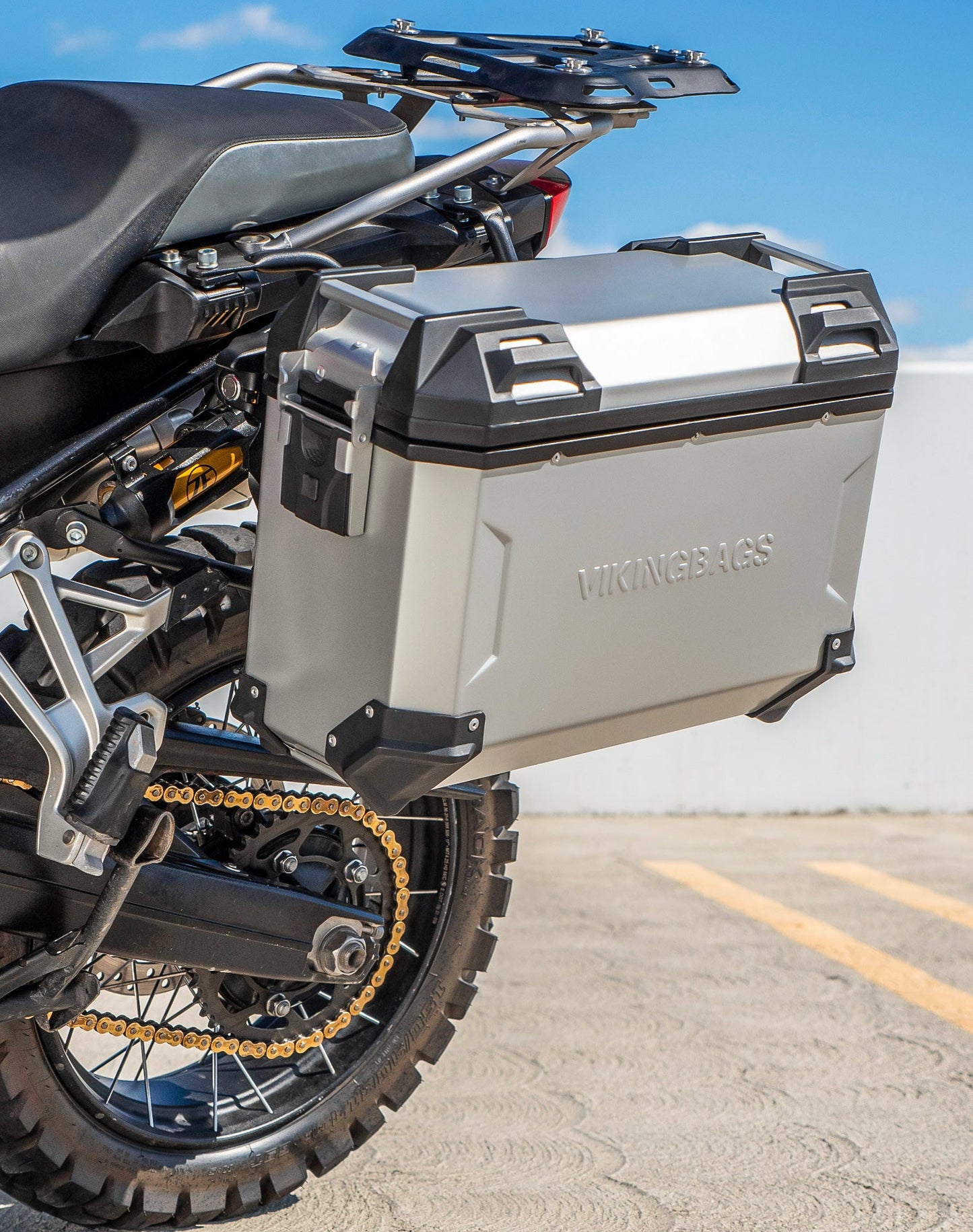 45L - Apex XL BMW F 850 GS Aluminum Side Cases Silver