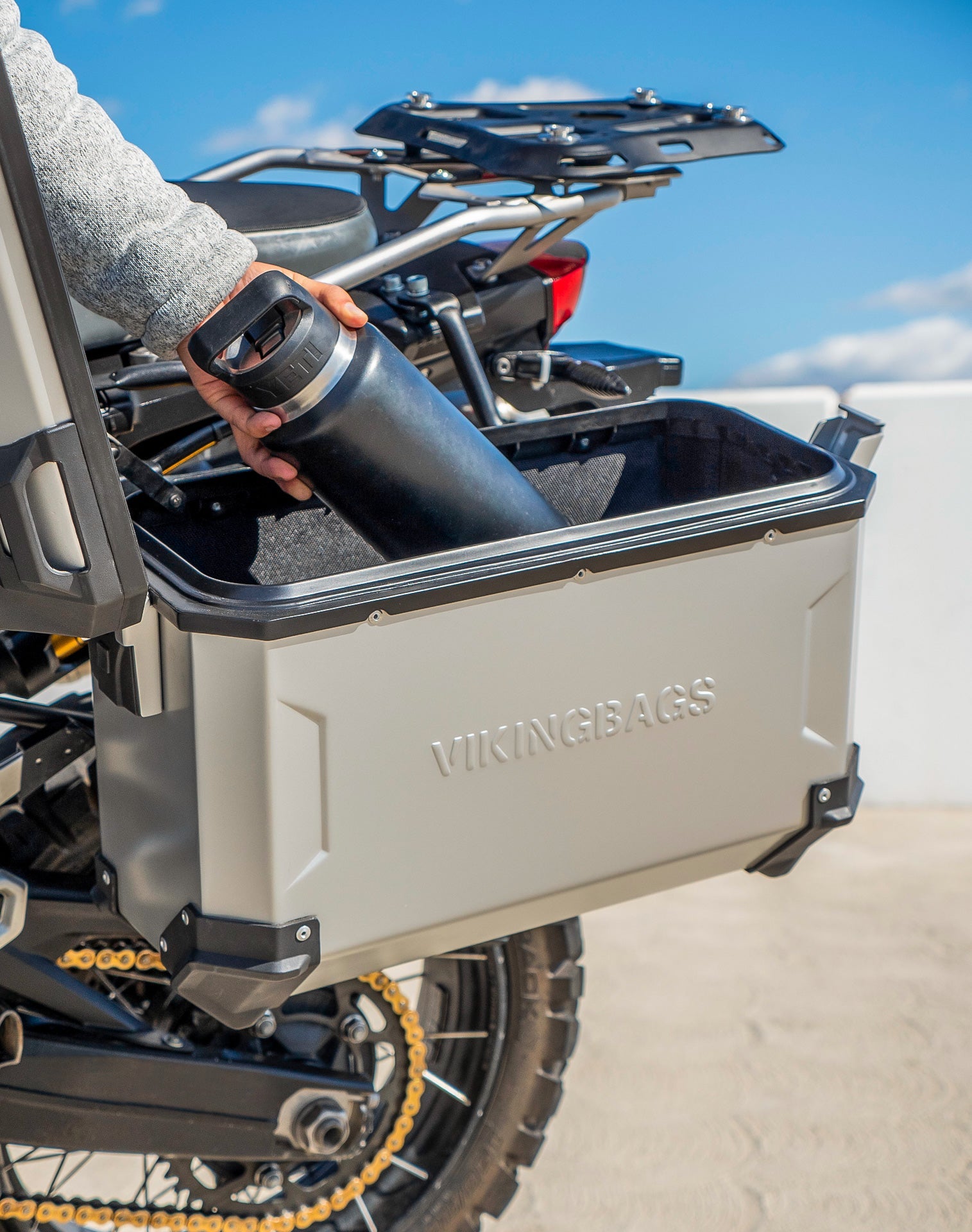 45L - Apex XL BMW F 850 GS Aluminum Side Cases Silver