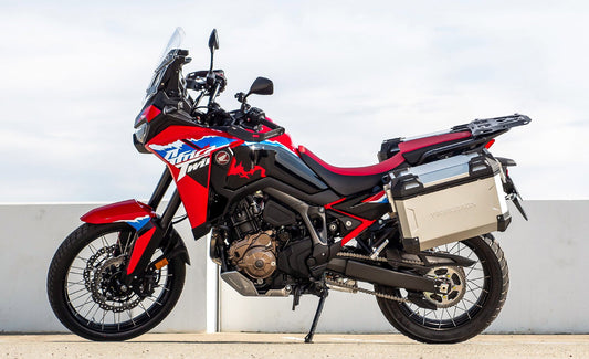 45L - Apex XL Honda CRF1100L Africa Twin ADV Sports ES Aluminum Side Cases Silver
