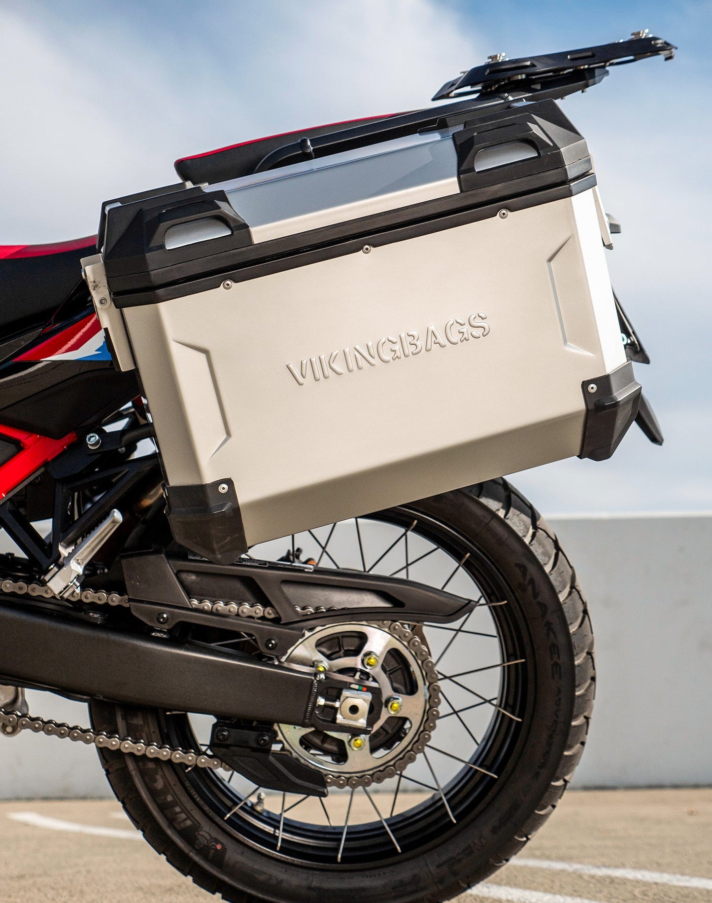 45L - Apex XL Honda CRF1100L Africa Twin ADV Sports ES Aluminum Side Cases Silver