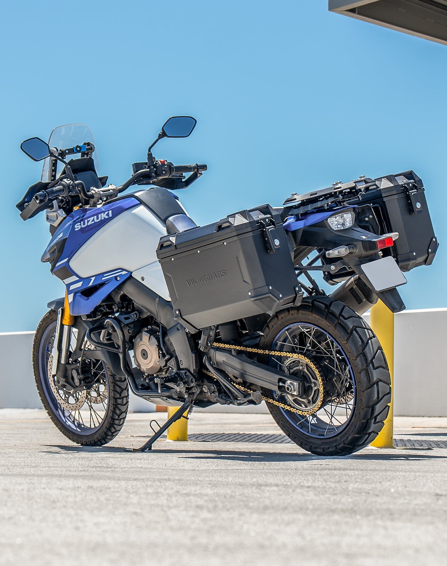 45L - Apex XL Suzuki V-Strom 1050 Aluminum Side Cases Black