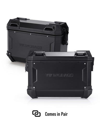 45L - Apex XL Kawasaki Versys 1000 Aluminum Side Cases Black