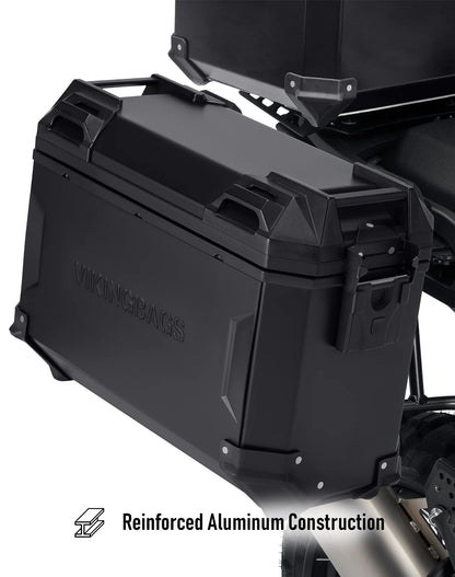45L - Apex XL Kawasaki Versys 1000 Aluminum Side Cases Black