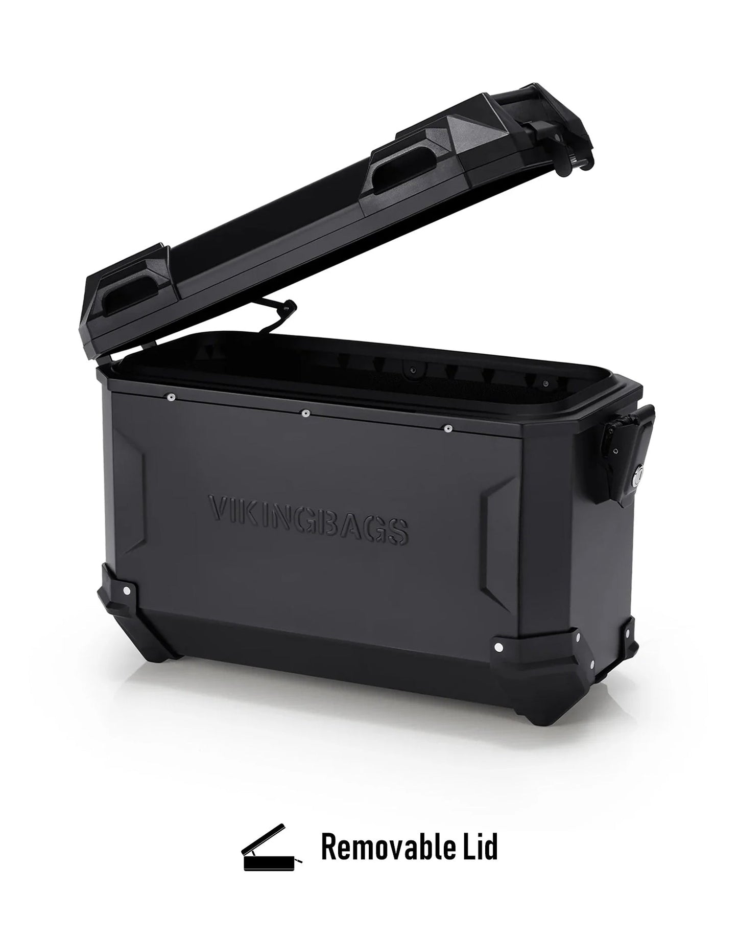 45L - Apex XL Kawasaki Versys 1000 Aluminum Side Cases Black